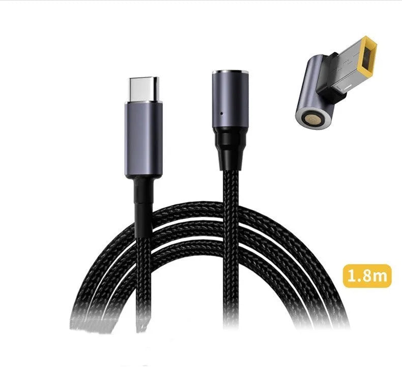 Type-C magnetic suction transfer cable 1.8m for Lenovo mobile phone with black magnetic tip