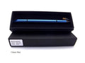 Metal inkless pen with alloy steel nib in presentation box with spare nib and pen bag
