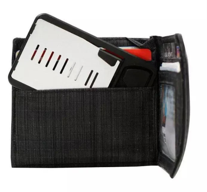 Black card phone holder desktop stand 8.5cm by 5cm for mobile phone