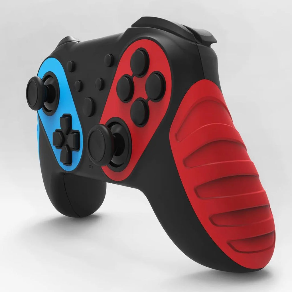 Red and blue wireless Bluetooth gamepad for Nintendo Switch and PC gaming