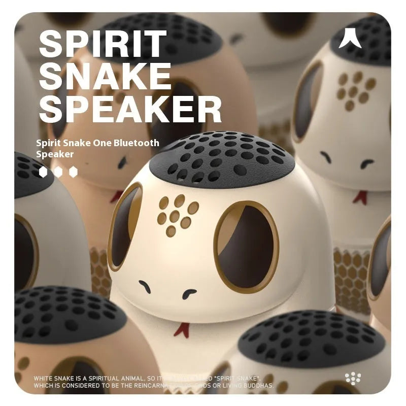 Wireless small cartoon Bluetooth speaker TK900 White with waterproof and drop-resistant design for desktop outdoor portable use