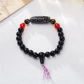 Agate dzi bead bracelet 8mm unisex retro Tibetan style manual processing geometry shape beads