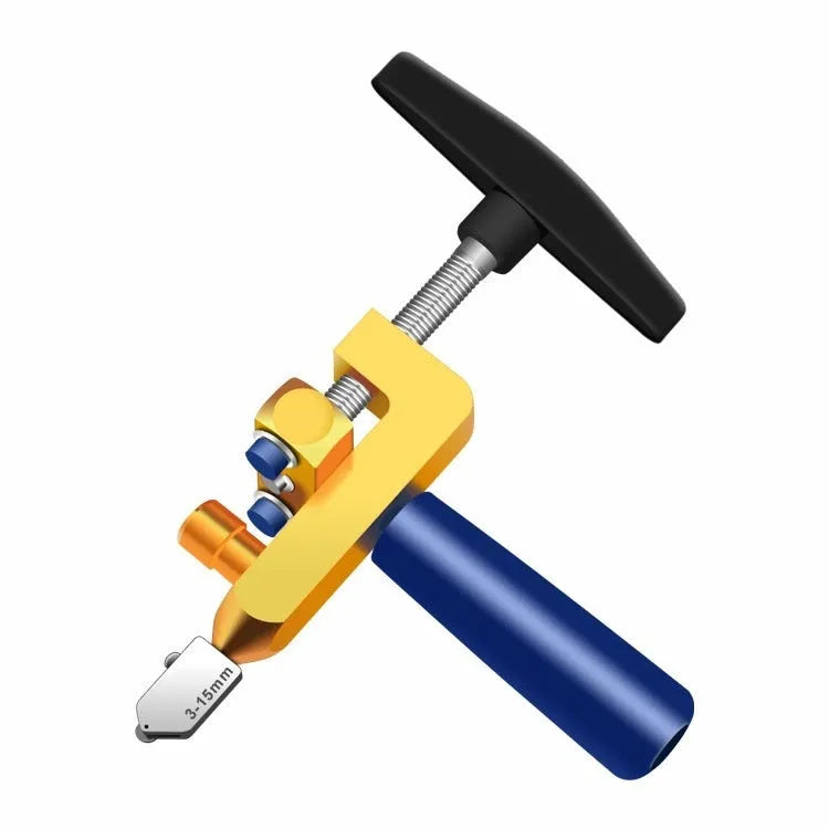 2-in-1 gold knife luxury glass cutter and ceramic tile opener with hard alloy wheel