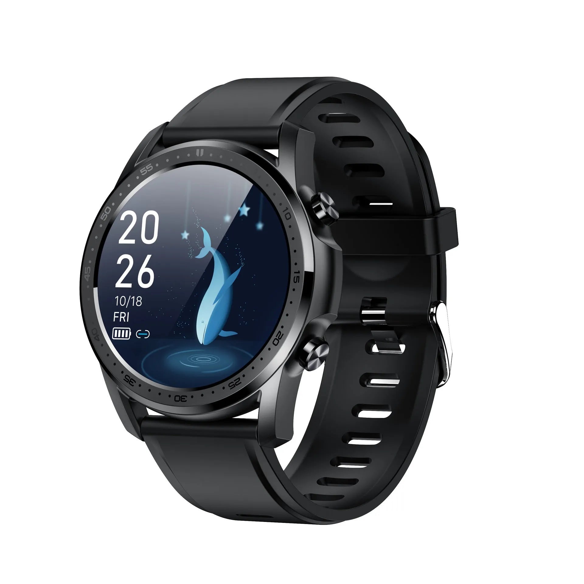 Youth2 body temperature smart bracelet in black or grey with zinc alloy case and wristband