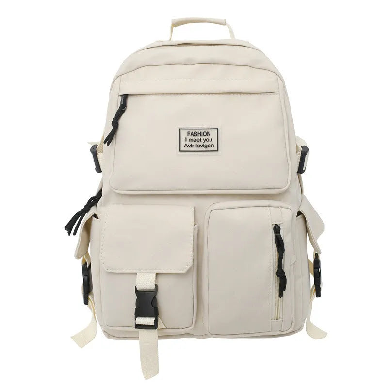 Fresh sweet style student backpack with computer compartment in black colour option