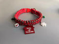 Hand held rope dog leash with P chain and quick release buckle in green colour option