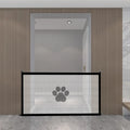 Portable folding dog barrier safety net fence with cloth material and plastic rod support