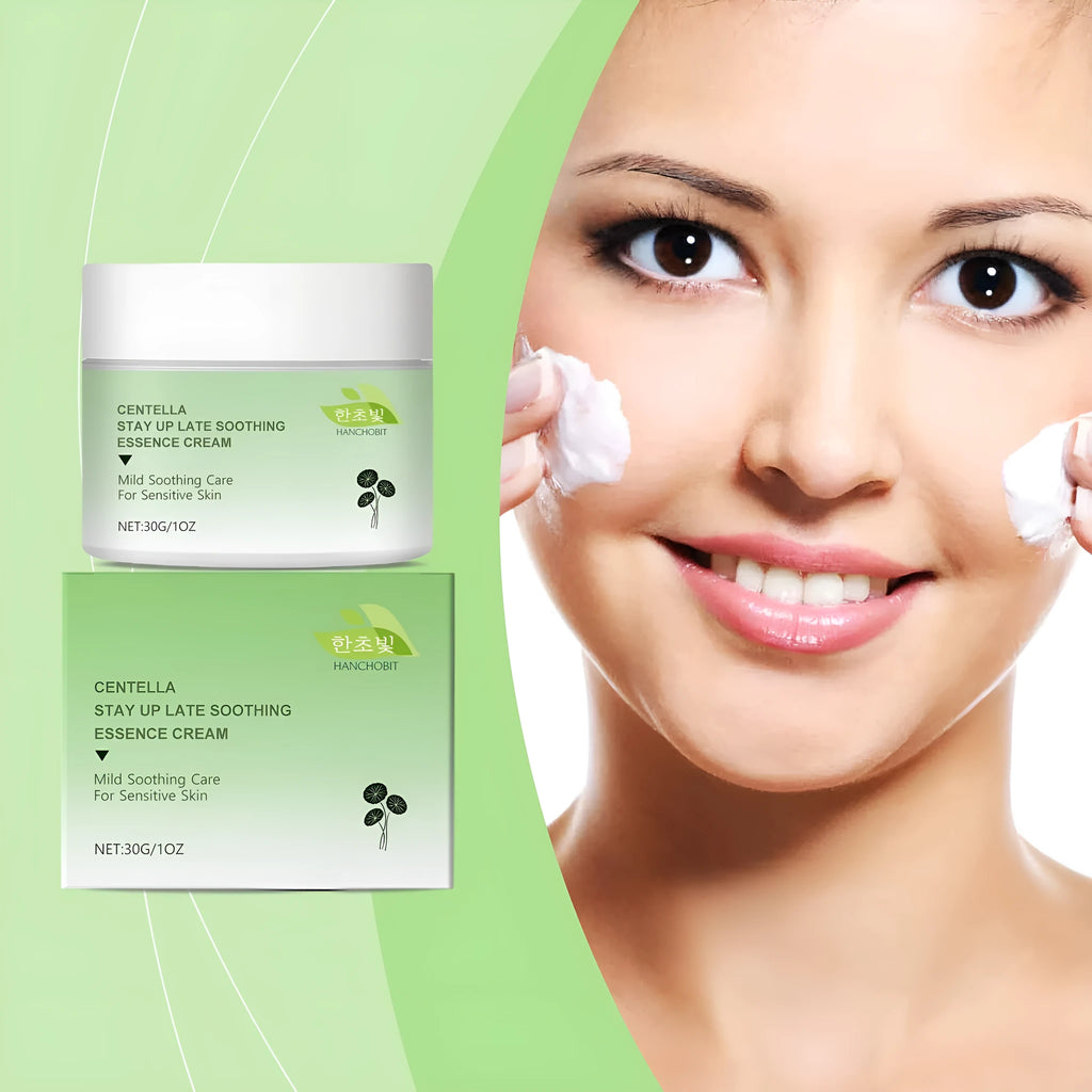 Centella Asiatica Soothing Cream 30g tube with green and white label on neutral background