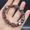Bloodstone meteorite bracelet for men and women in natural quartz rock jade, modern simplicity style