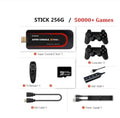 64-bit retro video game console with HDMI port and handheld design