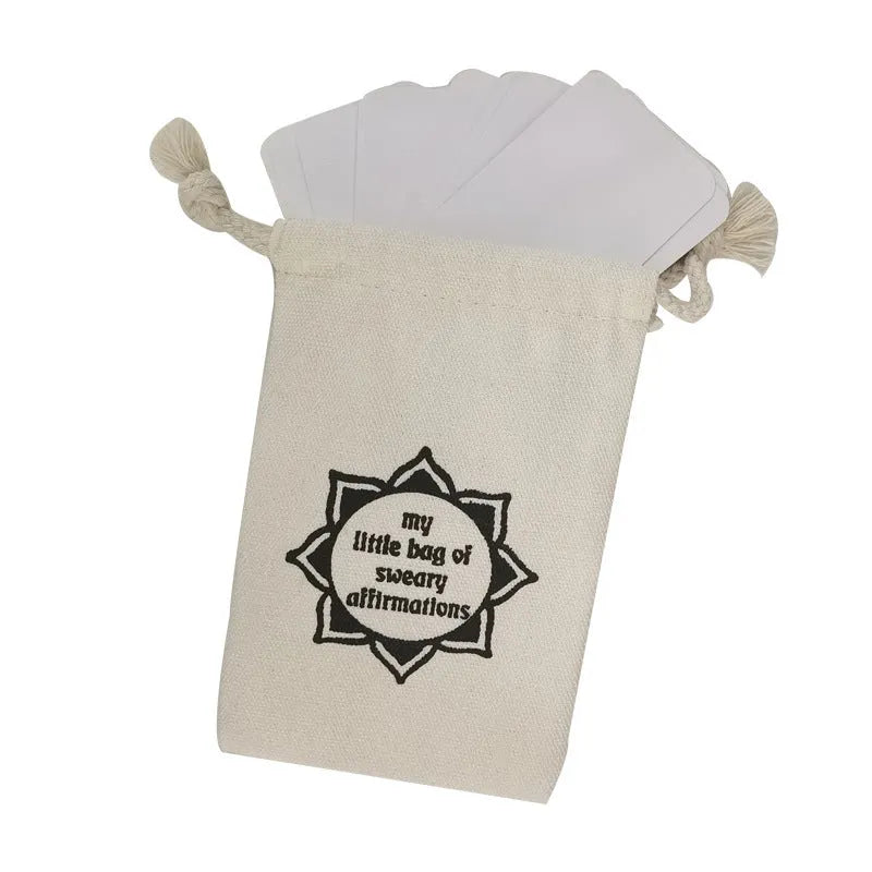 Set of 16 funny affirmation cards in a greeting card bag with soft adorable healing series colour printed designs