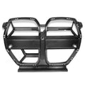 Dry carbon fiber front bumper grille for BMW M3 M4 G80 G82 black 3K weave UV coating