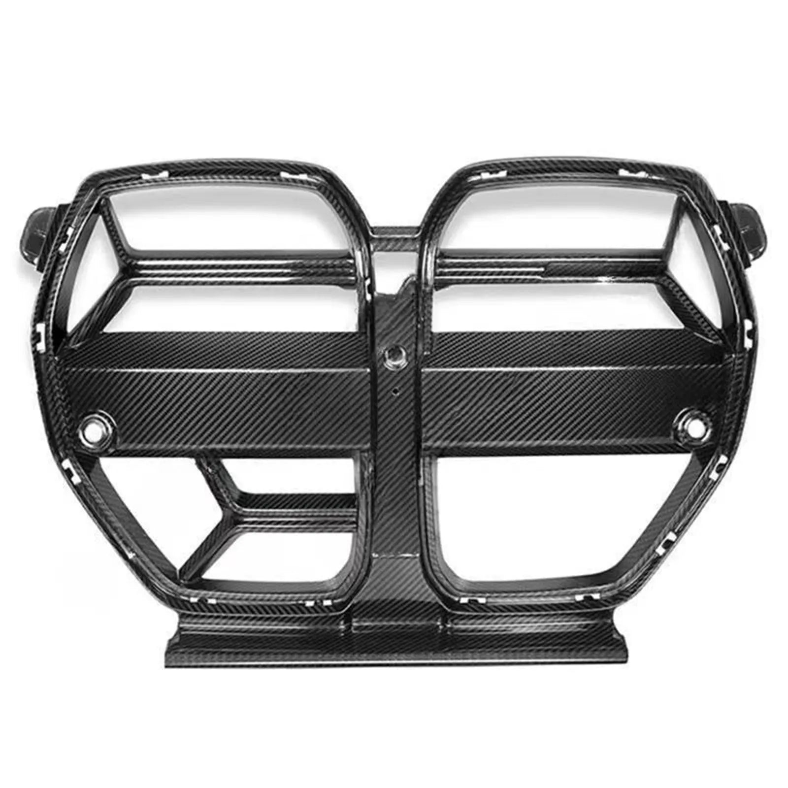 Dry carbon fiber front bumper grille for BMW M3 M4 G80 G82 black 3K weave UV coating