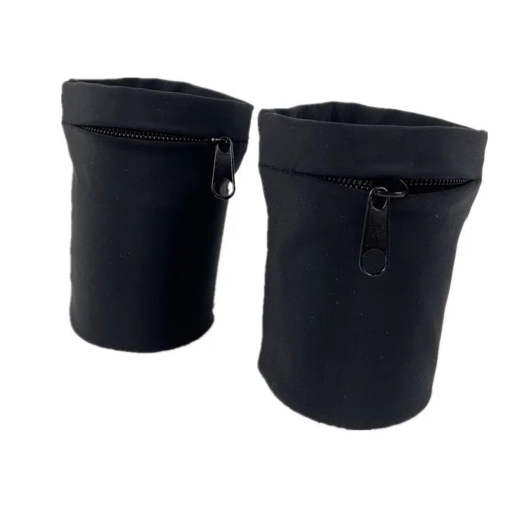 Wrist bag armband sleeve showing 10 x 10.5 cm dimensions for mobile phone storage