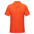 Cotton solid colour business office thin polo shirt uniform in short sleeve, available in multiple colours including black, white, red, and blue.