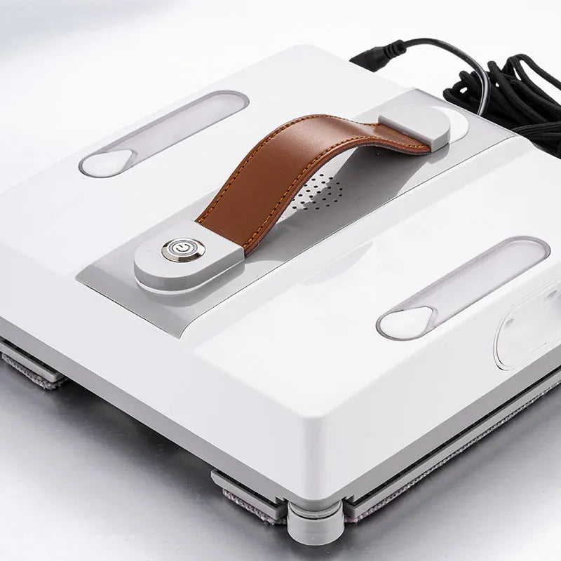 White intelligent window cleaning robot for high-rise automated cleaning