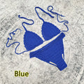 Women's handmade crochet bikini beach skirt 3-piece swimsuit set in acrylic fabric