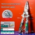 Thickened multi-functional electric pointed pliers wire stripper with rust-resistant steel cutting edges