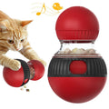 Rotating cat food dispensing ball toy with super ball colour pattern measuring 155mm