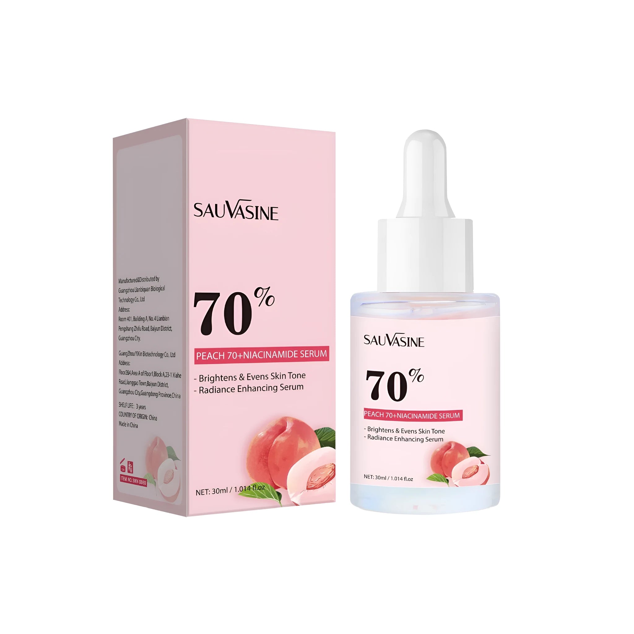 Nicotinamide hydrating care solution 30ml bottle with 3-year shelf life