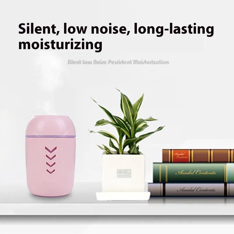Round portable air purifier in blue, pink or white for car, office and home use