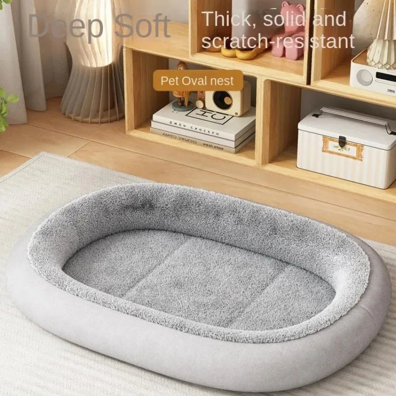 Thickened winter dog kennel for small and medium dogs in coffee colour