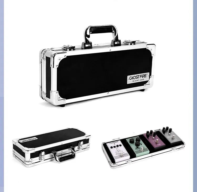 T-EC8 trumpet style aviation box guitar effect device with flight case for instrument transport
