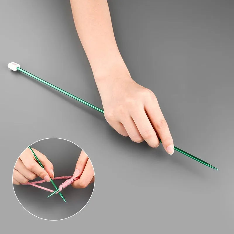 Lengthened crochet hook set with cap body available in sizes 2.0mm to 10.0mm sold as pairs