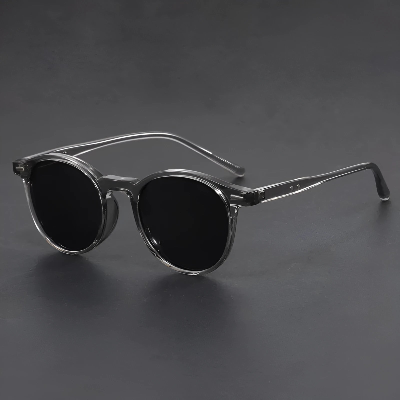 Ultra-light round frame UV protection retro sunglasses with oval design in multiple colours