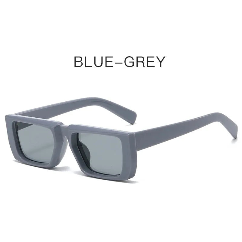Y2K style full-frame sunglasses with UV400 protection in multiple colour options including black and grey lens.