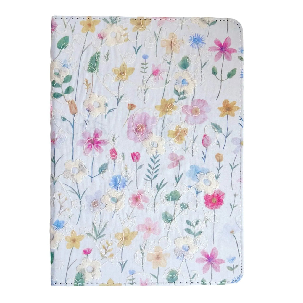Imitation leather flip tablet case with pen slot and embossed texture, sky blue colour, for iPad Air 6