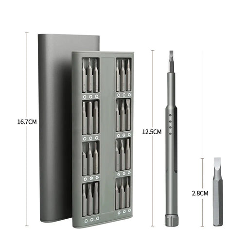 49-in-1 magnetic screwdriver set for mobile phone repair with nickel aluminium bronze bits