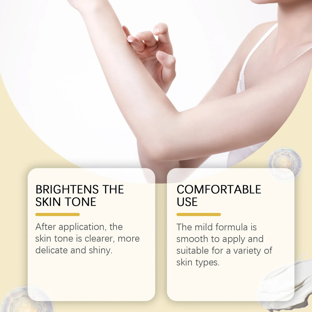 50g skin lightening cream with vitamin C and titanium dioxide in white pot