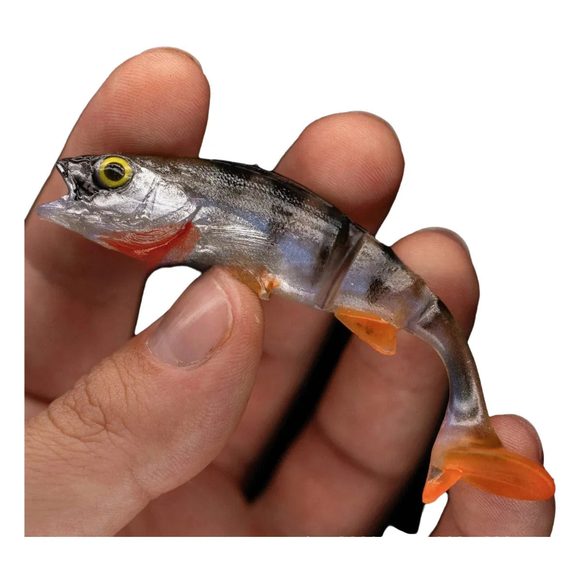 Fish T tail catfish scissors sea fishing soft plastic lures with fish colour pattern