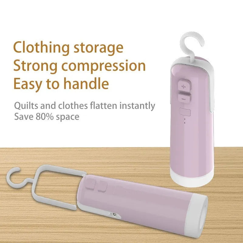 4-in-1 portable electric vacuum sealer with USB rechargeable battery, heat sealer, and inflatable pump for kitchen storage bags