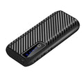20000mAh portable power bank showing dual USB ports and compact design
