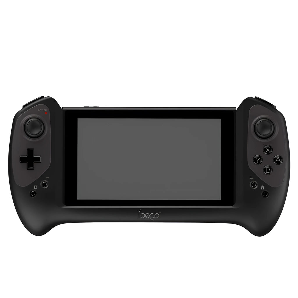 Black Bluetooth wireless gamepad for Nintendo Switch with ergonomic grip and textured joystick