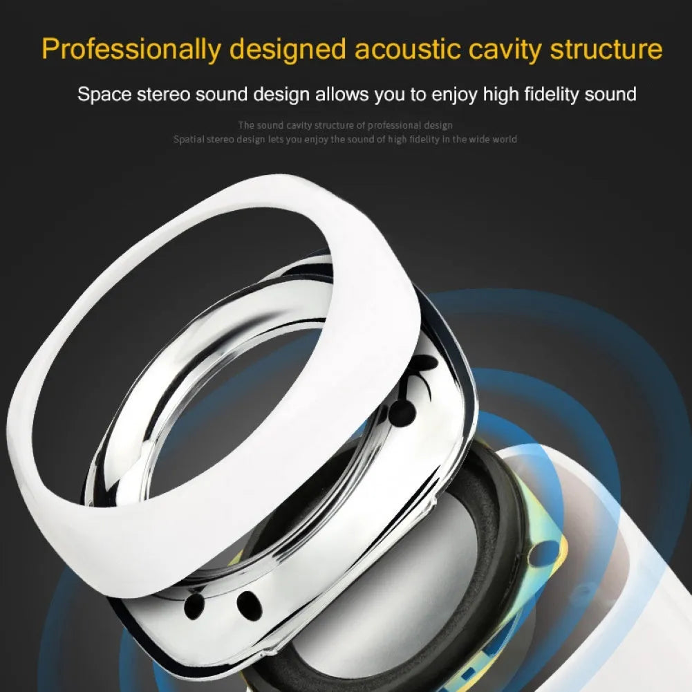Laptop audio desktop mini speaker pair, ABS, black, 7.2cm cube with scroll wheel and 3.5mm wire