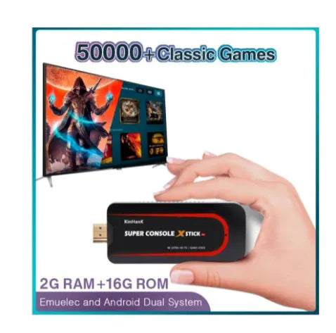 64-bit retro video game console with HDMI port and handheld design