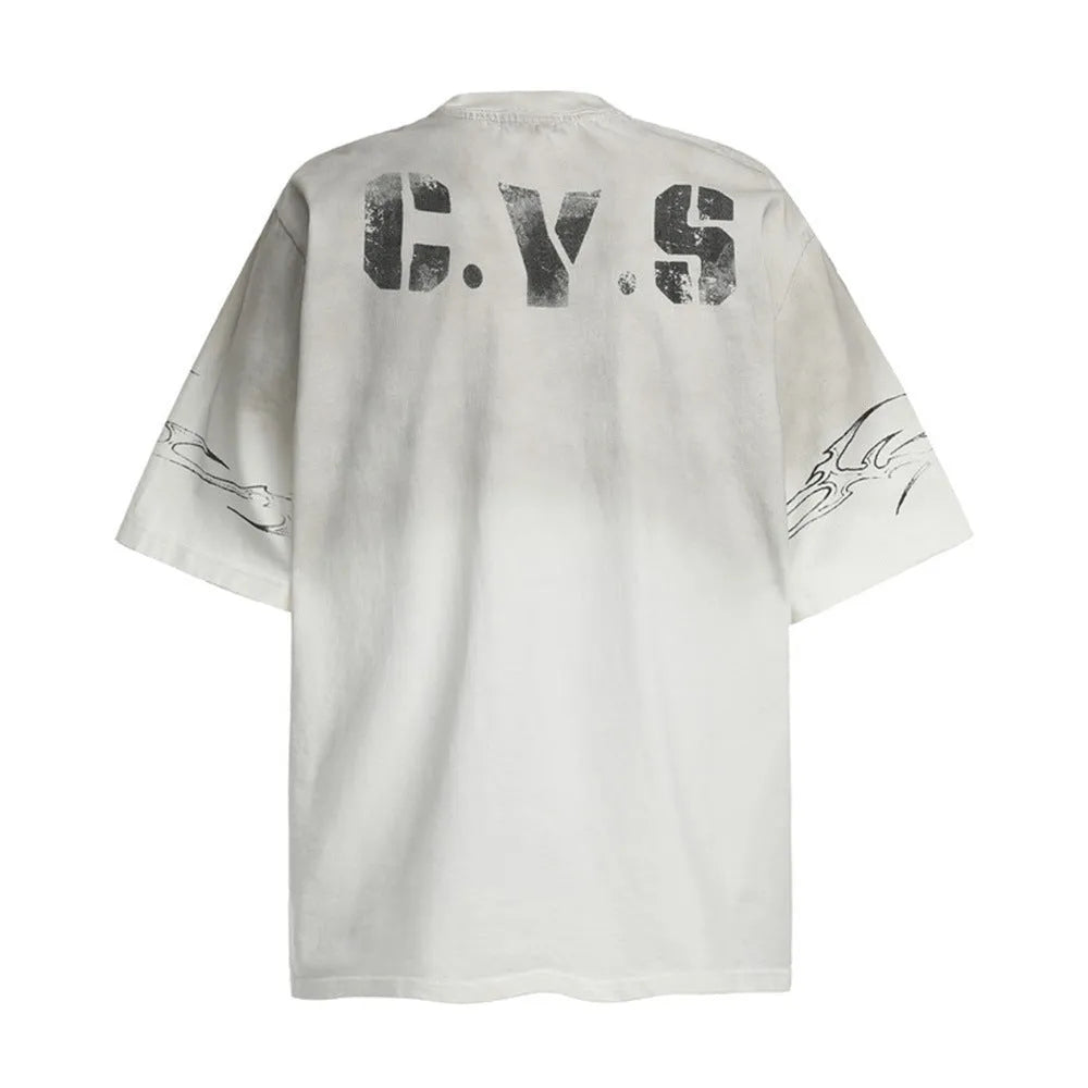 Men's classic crew neck short-sleeved cotton t-shirt in white and black colours