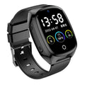 Fashion GPS location tracker phone watch with 1.54-inch touch screen and black band
