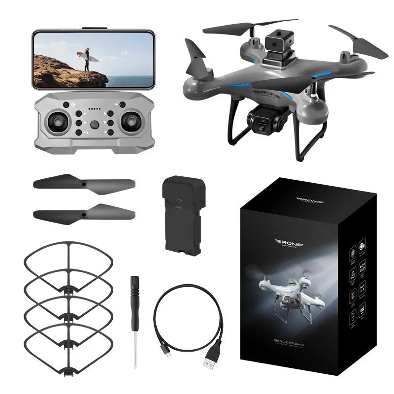 UAV HD drone with optical flow positioning and all-side obstacle avoidance, plastic build under 30cm