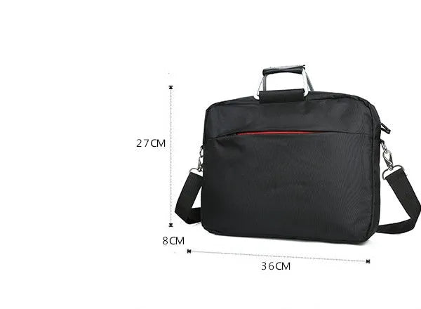 Computer bag exhibition gift bag 14 inch wear resistant nylon cloth black colour