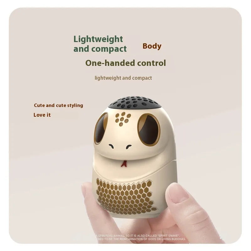 Wireless small cartoon Bluetooth speaker TK900 White with waterproof and drop-resistant design for desktop outdoor portable use