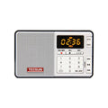 Tecsun Q3 portable digital audio player and FM radio in choice of six colours.