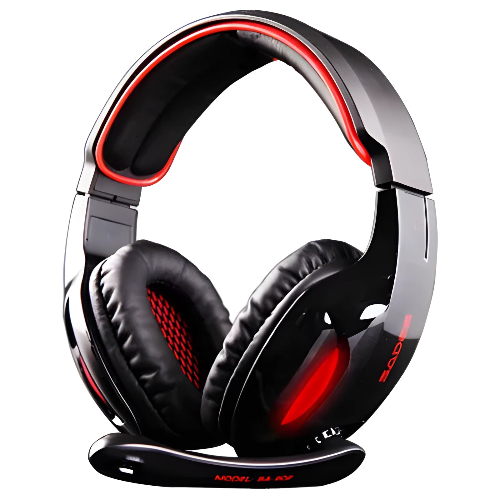 Black SADES SA902 USB wired gaming headset for PC with over-ear cups