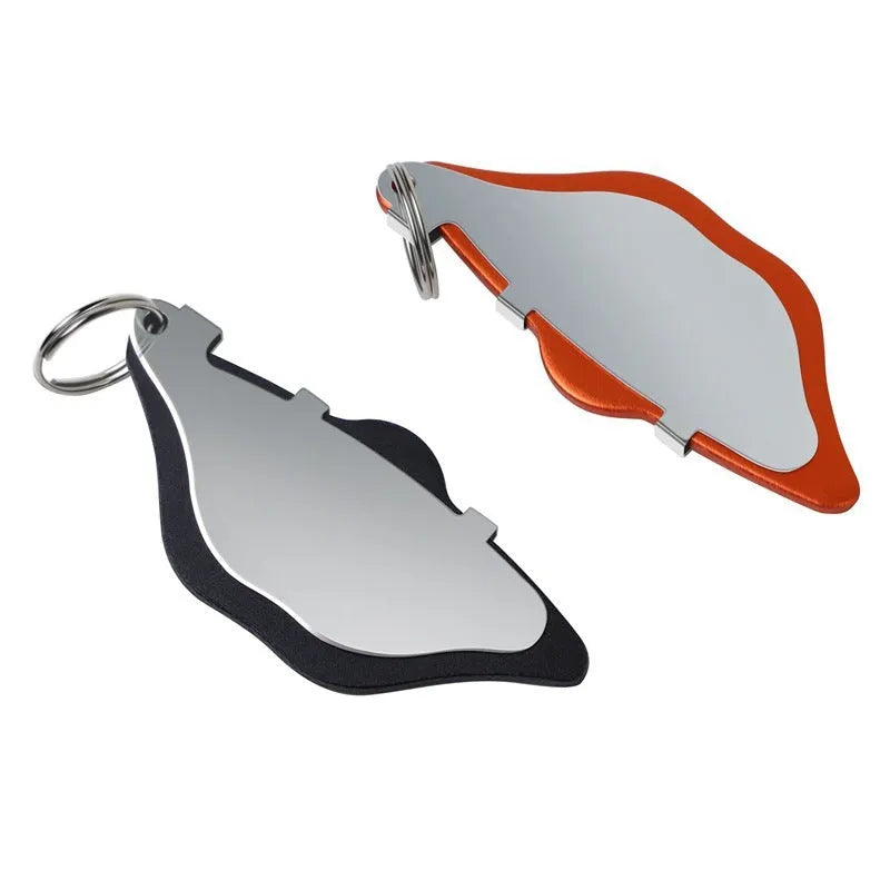 Black and orange mountain bike brake disc pads with metal construction for disc brake systems