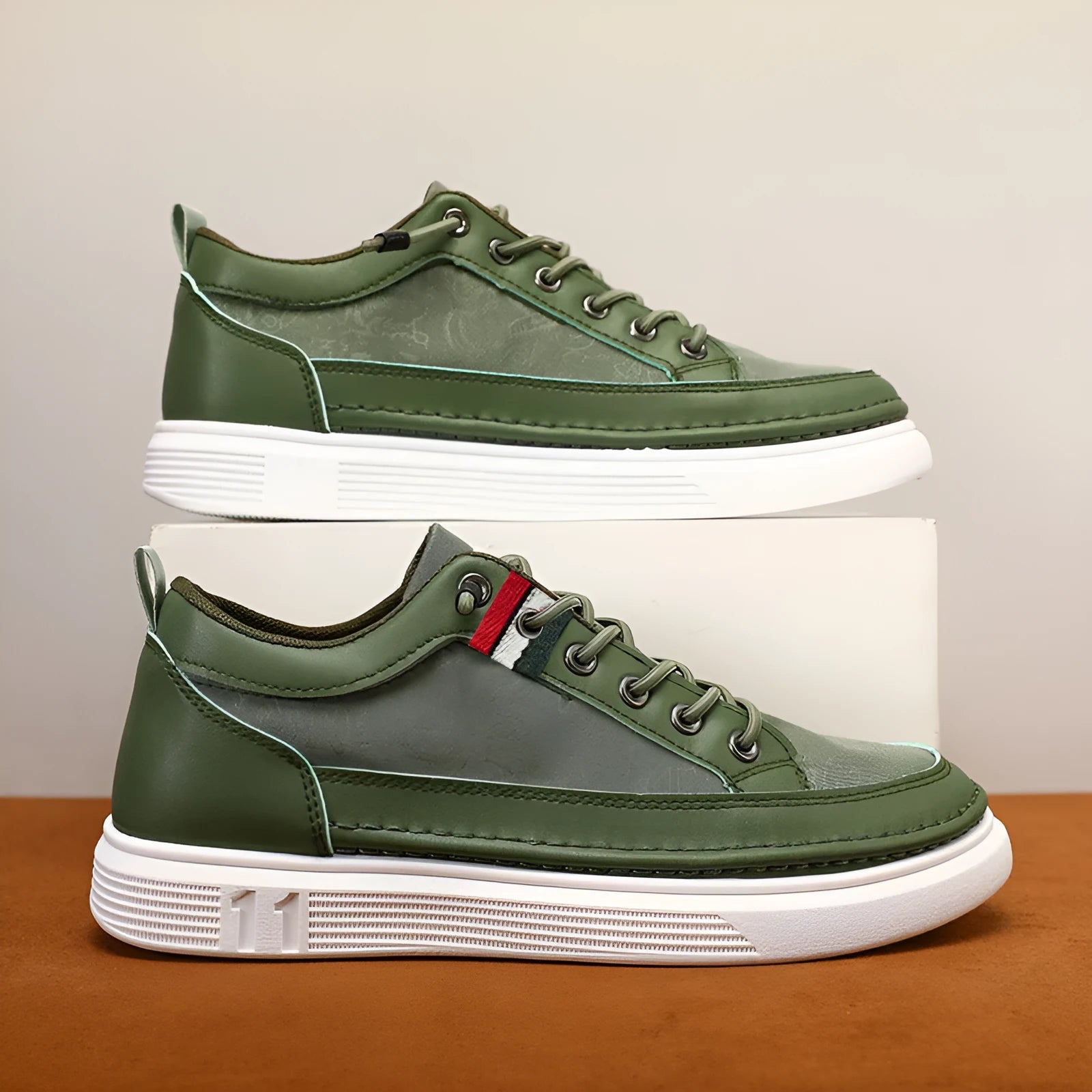 Black men's high-top canvas sneakers with PU upper and PVC sole on a plain background