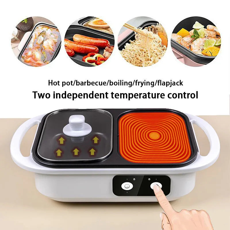 White household electric caldron frying oven with mechanical controls for 2-3 person meals