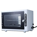 Silver mini UV sterilizer with stainless steel chamber for beauty tool disinfection